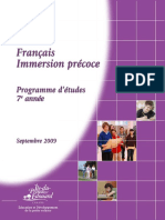 Français Immersion Précoce 7