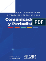 Guía para El Abordaje de La Trata de Personas para Comunicadores y Periodistas