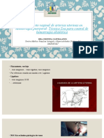 Pinzamiento Vaginal de Arterias Uterinas en Hemorragia Puerperal