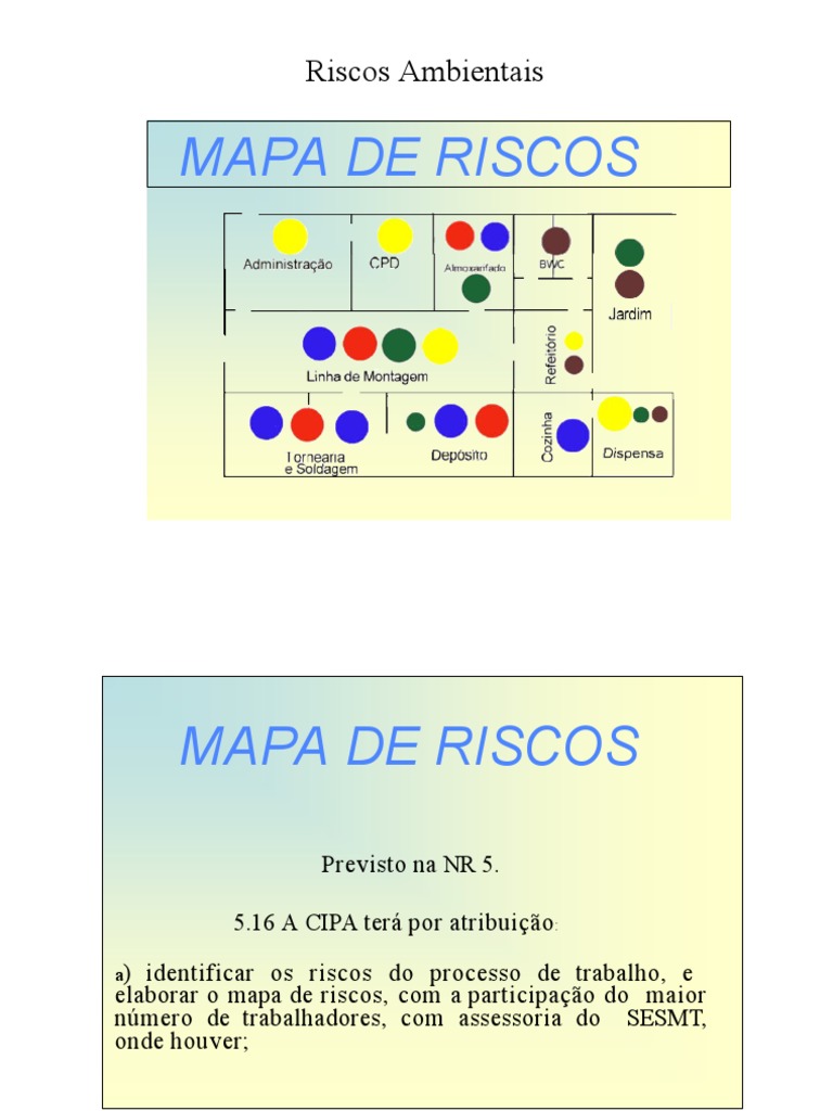 Identificação e Avaliação de Riscos Ambientais no Ambiente de Trabalho ...