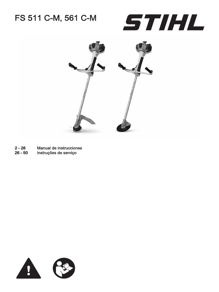 Manual + Ce Stihl Fs 561 | PDF | Herramientas | Acelerador