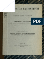 Rauschen. Florilegium Patristicum Fasciculus XII. Emendationes Et Adnotationes Ad Tertulliani Apologeticum. 1919.
