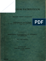 Rauschen. Florilegium Patristicum Fasciculus VII. Monumenta Eucharistica Et Liturgica Vetustissima. 1914.