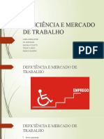DEFICIÊNCIA E MERCADO DE TRABALHO - slide final