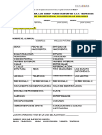 2022-2023 Hoja de Inscripcion Mora Vespertino