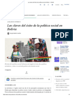 Las Claves Del Éxito de La Política Social en Bolivia - CELAG