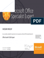 Office Excel 2016 Expert