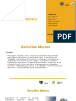 Estudios mixtos: conceptos, tipos y justificaciones