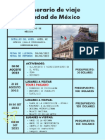 Itinerario de Viaje