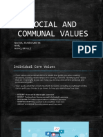 Social and Communal Values