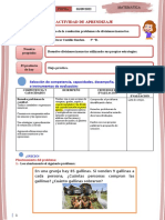 01-09-2022 Afianzamiento de Resolucion de Problemas de Divisiones Inexactas.