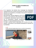 ¿Presentar 01 Noticia Donde Se Utilice El Intedicto de Recobrar y Otra Que Se Refiera Al Interdicto de Retener