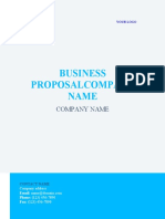 Simple Business Proposal Template