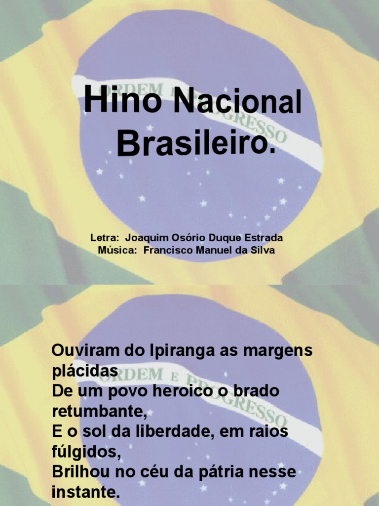 Letra do Hino Nacional Brasileiro | PDF