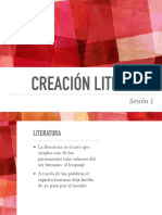 Creación Literaria - Sesión 1