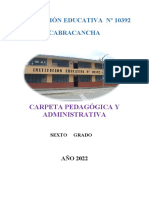 Carpeta Pedagogica y Administrativa