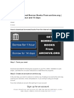 How To Download Borrow Books From Archive - Org - Borrow For 1 Hour