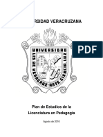 Pedagogia Plan de Estudios 2016