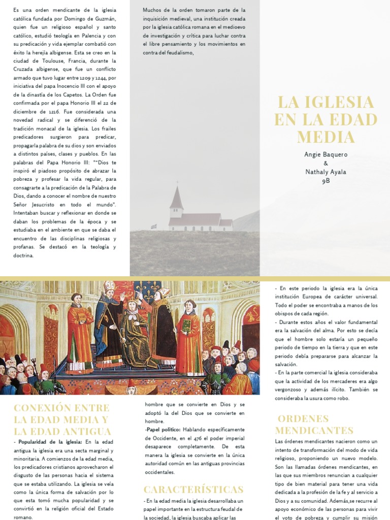 La Iglesia en La Edad Media | PDF | Iglesia Católica | Edades medias