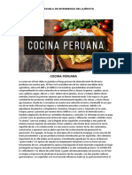 COCINA PERUANA Historia Peru