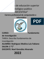 Fundamento de La Investigacion