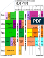 Jadwal Pelajaran X TKP B 2022