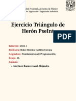 Ejercicio Triángulo de Herón PseInt - Martínez Ramírez Axel Alejandro