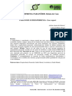 Relato de caso de esquizofrenia paranoide em paciente assistida em CERSAM de BH