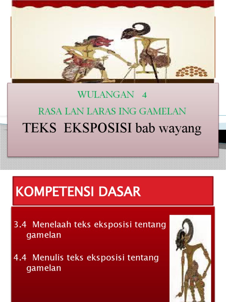 TEKS EKSPOSISI Wayang | PDF