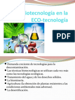 Biotecnología ambiental y ecotecnologías