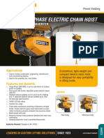 EQS Single Phase Electric Chain Hoist