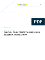 Contoh Soal Pengetahuan Umum Beserta Jawabannya - Bimbel Mytentor