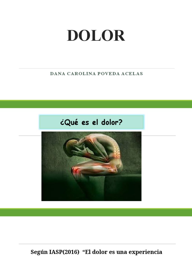 Clase Dolor | Descargar gratis PDF | Dolor | Causas de la muerte