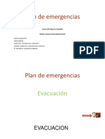 Plan de evacuación para emergencias