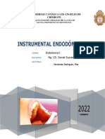 Instrumentos endodónticos manuales y rotatorios