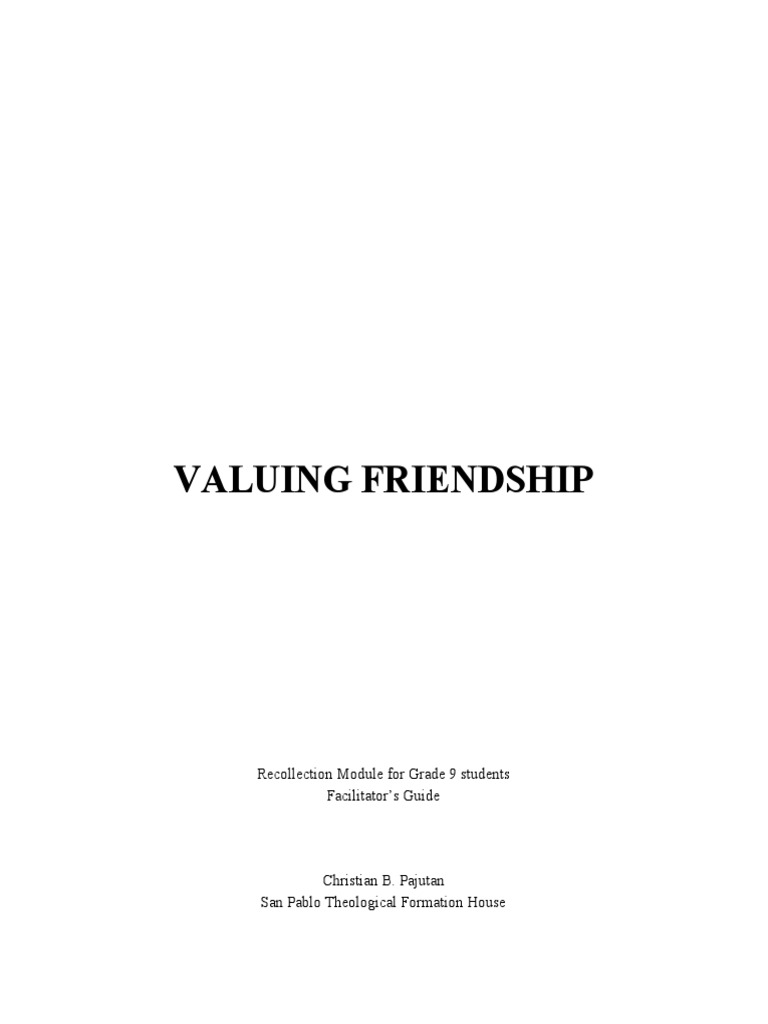 Understanding Friendship Levels | PDF