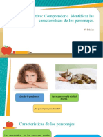 Clase Online. Carcaterísticas de Los Personajes 5° Básico