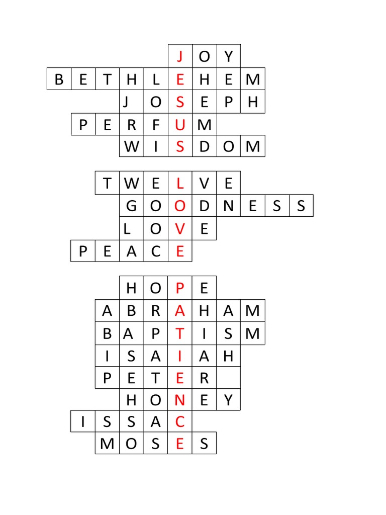 Bible Puzzle - Fill Me in | PDF | Jesus | Jacob