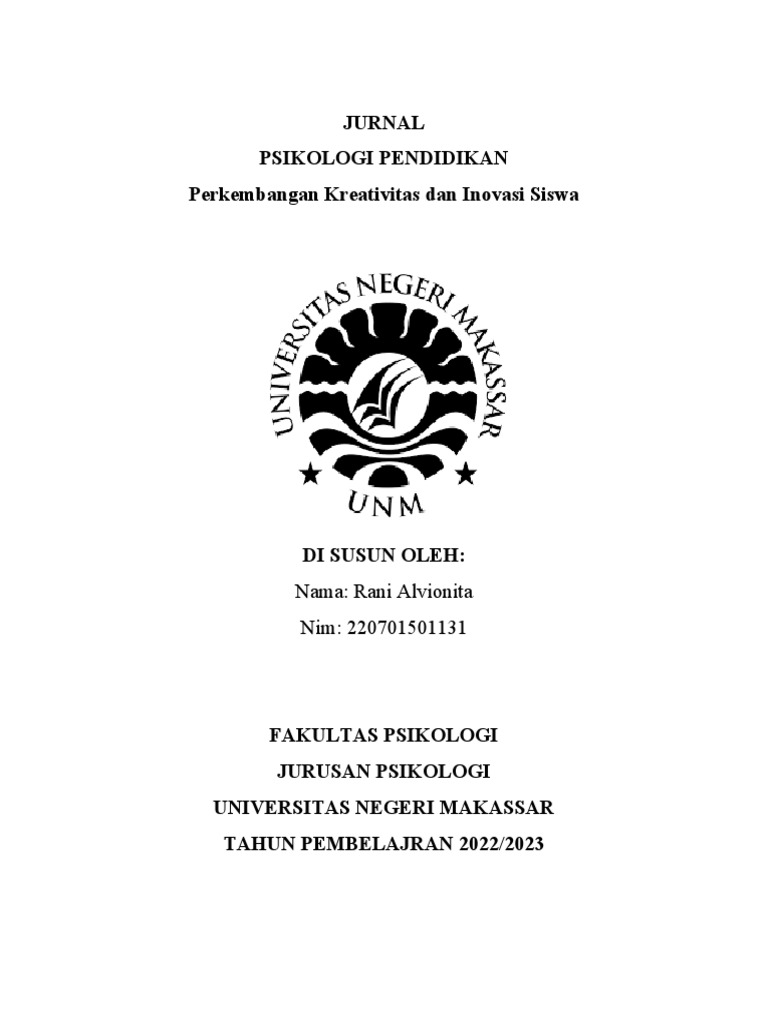 Kreativitas dan Inovasi Siswa dalam Pendidikan | PDF | Karier ...
