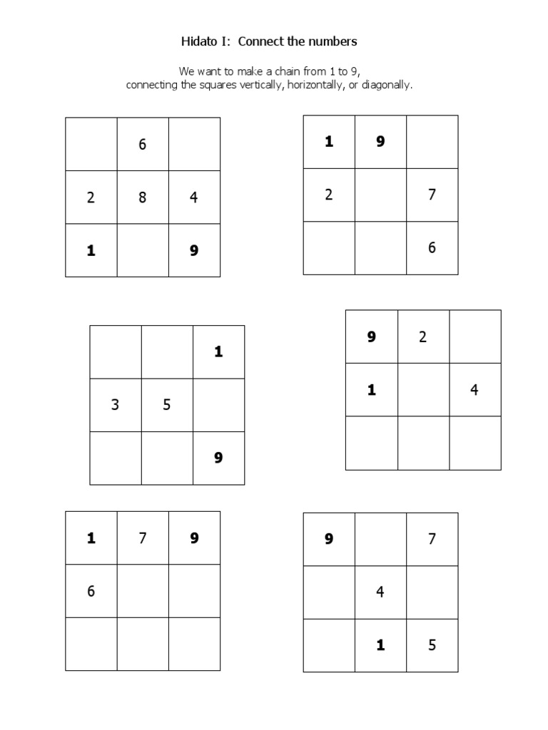 Hidato I To VI | PDF | Games Of Mental Skill | Puzzles