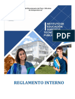 Reglamento Institucional IESTP Pasco