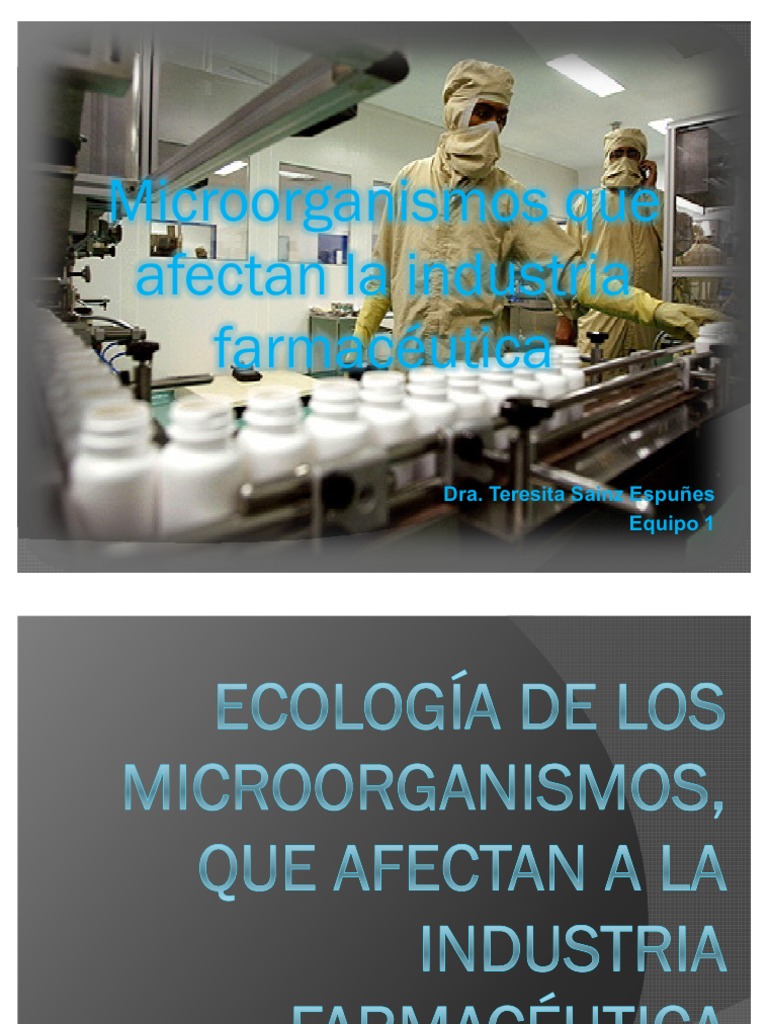 Microorganismos en la Industria Farmacéutica | PDF | Medicamentos con ...