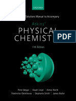 Student Solutions Manual To Accompany Atkins Physical Chemistry 11th Ed