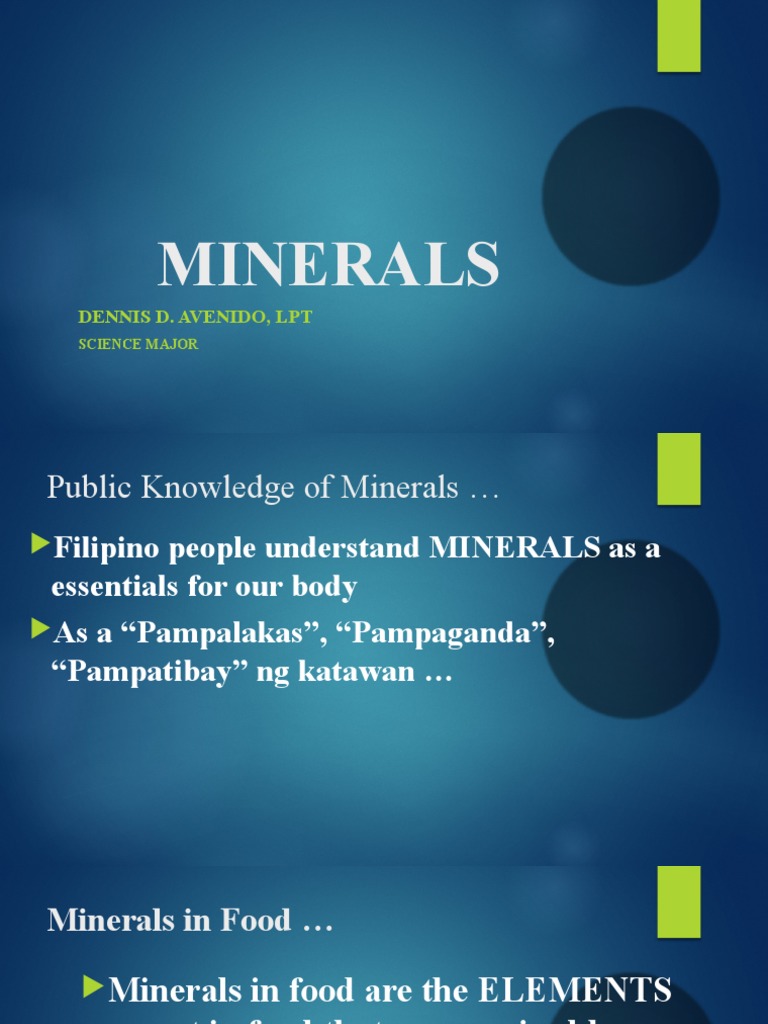 Minerals | PDF | Minerals | Chemical Substances