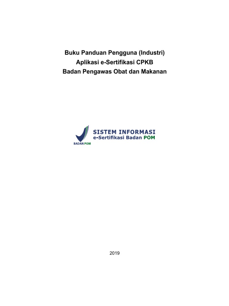 Panduan Aplikasi e-Sertifikasi CPKB | PDF