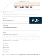 PORTUGUÊS TÉCNICO - Formulários Google