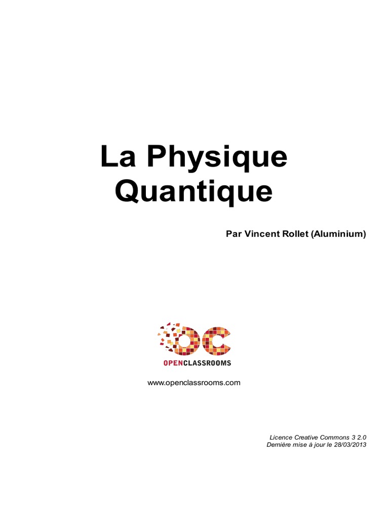 Introduction à la Physique Quantique | PDF | Atomes | Lumière