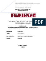 Modelo Descriptivo Practicas Preprofesionales Fuminsac