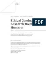 HR - Tri-Council Policy Statement Ethical Conduct for Research Involving Humans
