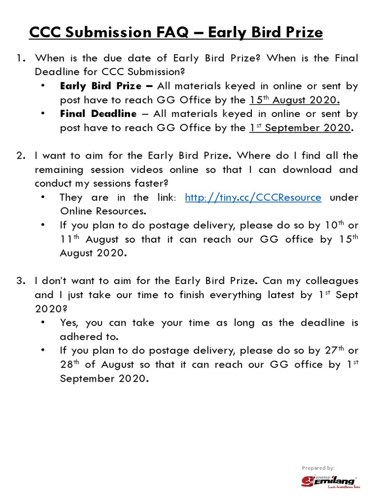 Ccc Submission Guidelines